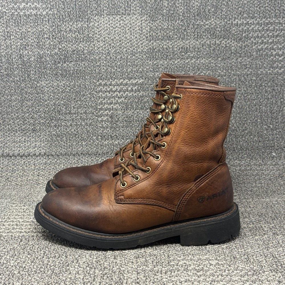 Ariat Cascade 8" 10002420 Men's 8.5D Brown Leather EH Work Boots 37180